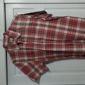 Old Navy Big and tall XL red plaid button down short sleeve shirt